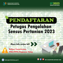 PENDAFTARAN PETUGAS PENGOLAHAN SENSUS PERTANIAN 2023