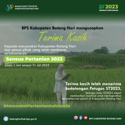 Terima Kasih telah Berpartisipasi dalam Kegiatan Sensus Pertanian 2023